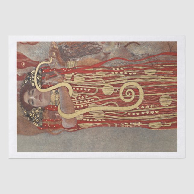 PAPEL DOS TECIDOS: GUSTAV KLIMT : HIGIAIA: 1907 (Frente )