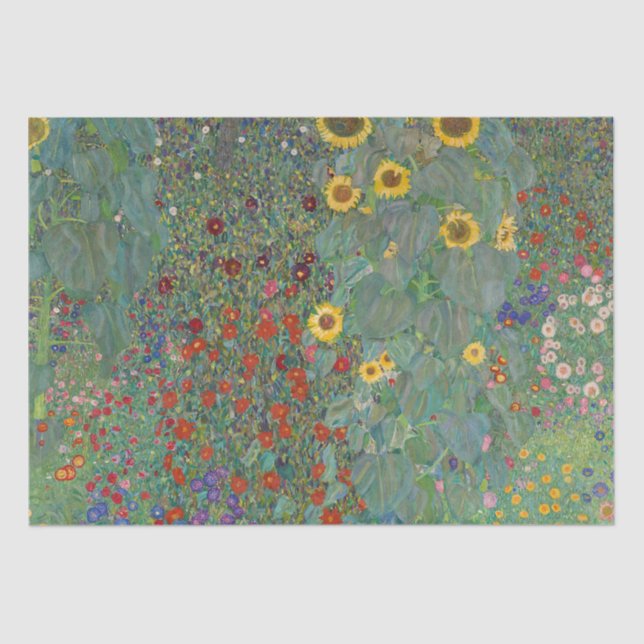 PAPEL DOS TECIDOS: GUSTAV KLIMT : JARDIM fazenda (Frente )