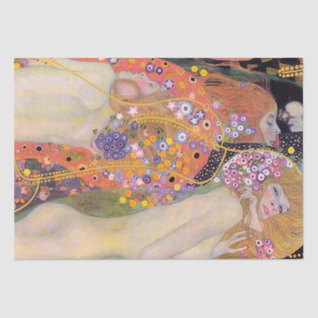 PAPEL DOS TECIDOS: GUSTAV KLIMT : SERPENTES DE ÁGU (Frente )