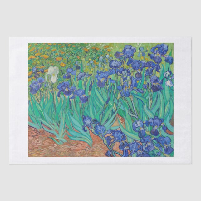 PAPEL DOS TECIDOS: IRISES 1889: VINCENT VAN GOGH (Frente )
