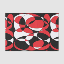 Papel dos tecidos preto, branco e vermelho