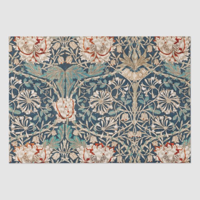 PAPEL DOS TECIDOS: WILLIAM MORRIS : HONEYSUCKLE (Frente )