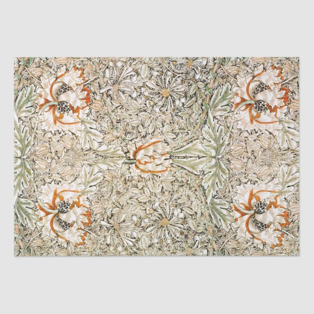 PAPEL DOS TECIDOS: WILLIAM MORRIS : HONEYSUCKLE :  (Frente )