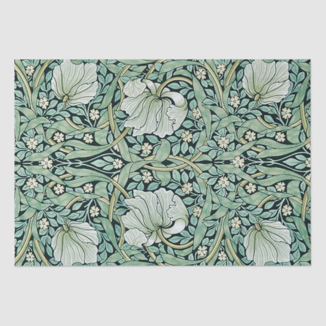 PAPEL DOS TECIDOS: WILLIAM MORRIS : PIMPERNEL (Frente )