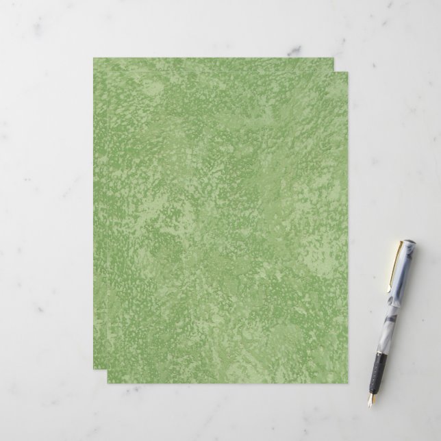 Papel Duplo Marmorino Verde Plaster (Frente/Verso In Situ)
