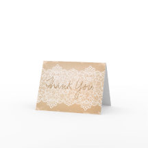 Papel e renda, Obrigado Cartões