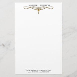 Papel elegante dos artigos de papelaria da jóia