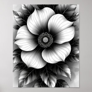 Papel Elegante preto, Poster de valor (Matte)