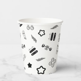 Papel em preto e branco do skate Party Copia 8oz