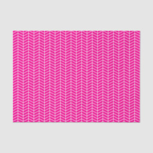 Papel em Teclado Chevron - Branco em Rosa Quente