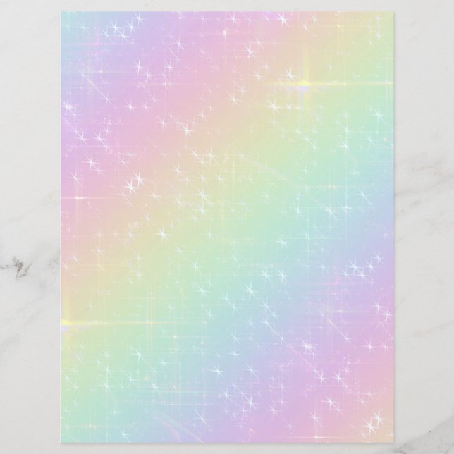 Papel Escarpado Rainbow Sparkles (Frente)