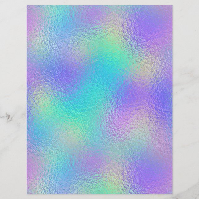 Papel Escrapado Iridescente Faux Foil N.º 89 (Frente)