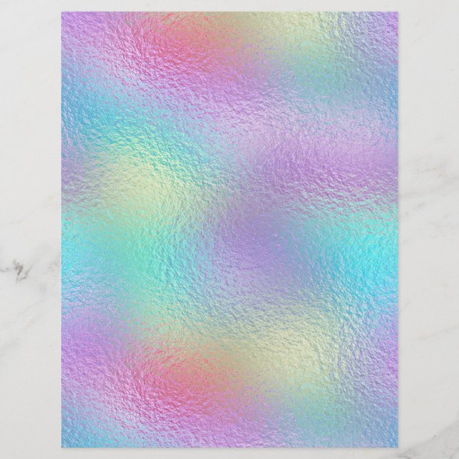 Papel Escrapado Iridescente Faux Foil No. 84 (Frente)