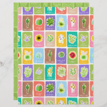 Papel Escrapbook Das Plantas Desertais