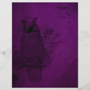 Papel Escrapbook Roxo Vintage