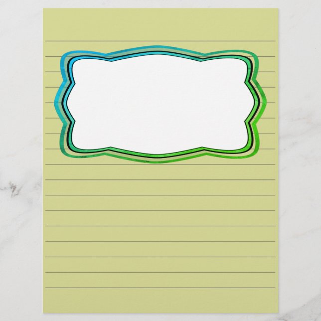 Papel Escrapbook Vinculado com Caixa de Imagem (Frente)