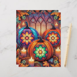 Papel Escrevado Cristão Vidro Halloween