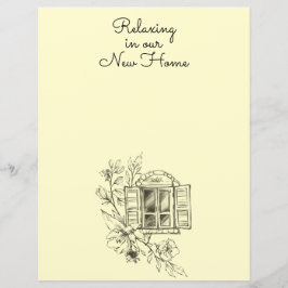 Papel Escrevado na Janela Algodão