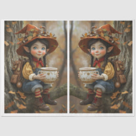 Papel Espelho de Chapéu Laranja Pixie