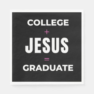 Papel Faculdade de Guardanapo + Jesus = Graduado