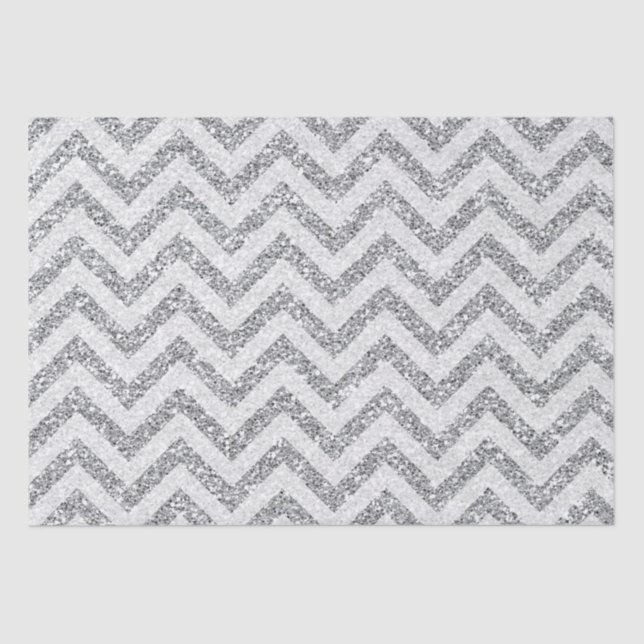 Papel falso para tecidos com brilho prateado (Frente )