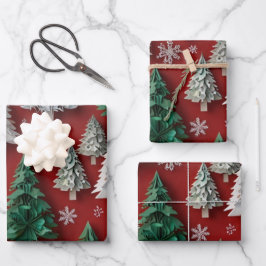 Papel Festivo De Embalagem De Natal