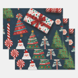 Papel Festivo De Embalagem De Natal