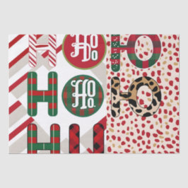 Papel Festivo "HO HO HO" de Moldagem de Natal com