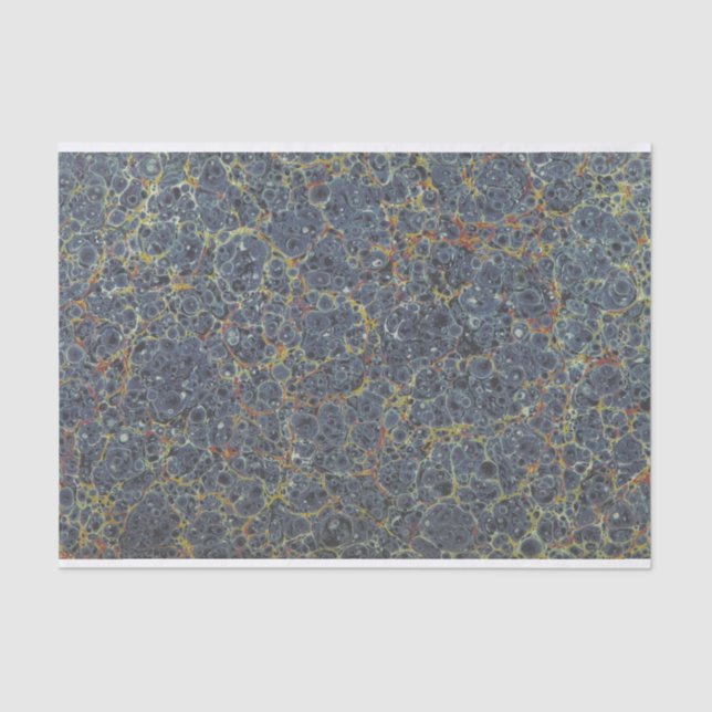 Papel final marmoreado azul (Frente )