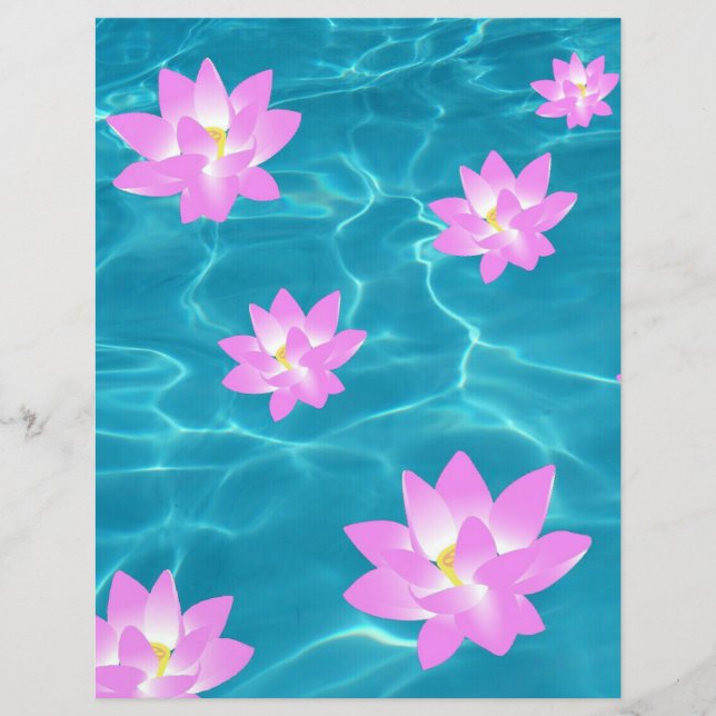 Papel Flor Lotus (Frente)