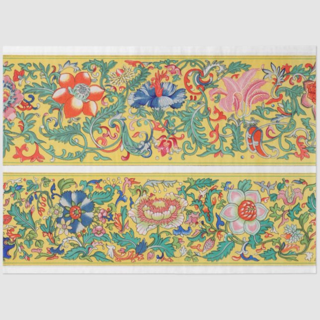 Papel floral amarelo de fundo (Frente )