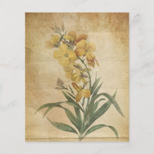 Papel floral amarelo do álbum de recortes do