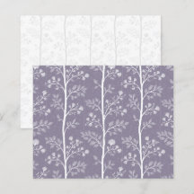 Papel Floral Botânico Lavanda Empoeirado para Álbu