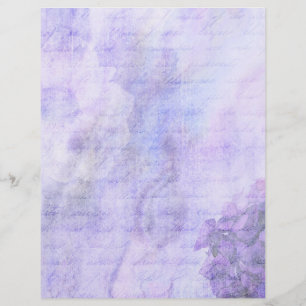 Papel Floral Branco e Puro