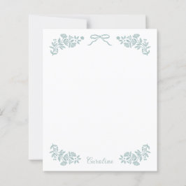 Papel Floral com Laço