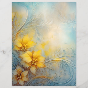 Papel Floral de Scrapbooking