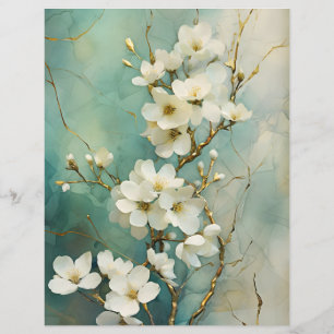 Papel Floral de Scrapbooking