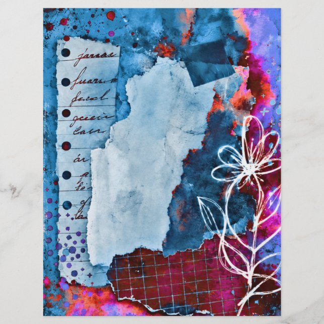 papel floral para artesanato multiuso (Frente)