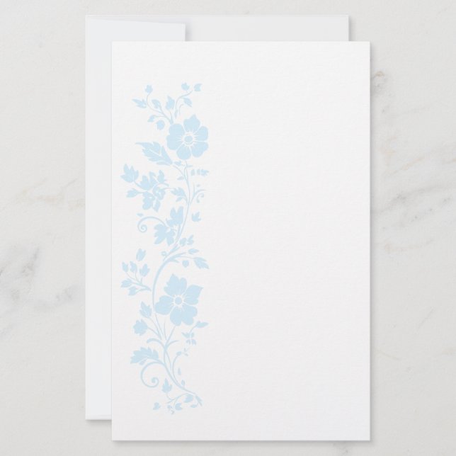 Papel Floral para Papelaria em Folhas (Frente)