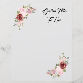 Papel Floral Rosa
