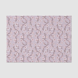 Papel Floral Tecido Lavanda – Embrulho de Presente