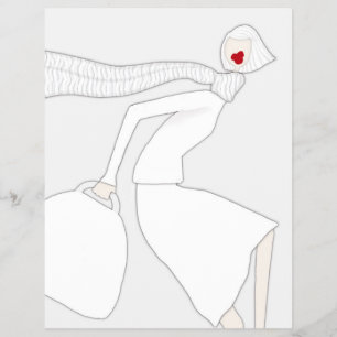 Papel Flyer de Arte para Colorir Moda Chic Miss We