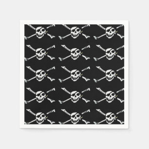 Papel Guardanapo alegres do crânio do pirata de Roger
