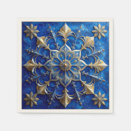 Papel Guardanapo Azul Decorativo de Feriado