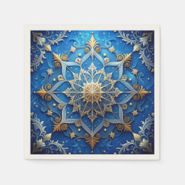 Papel Guardanapo Azul Decorativo de Feriado