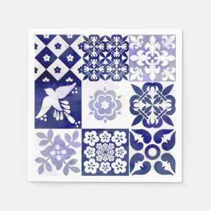 Papel Guardanapo bonito de Azulejos