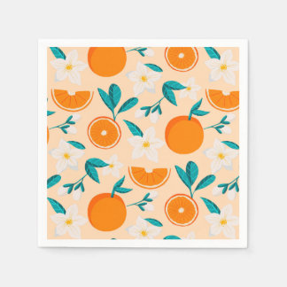 Papel Guardanapo com estampa laranja | Design de Citrus