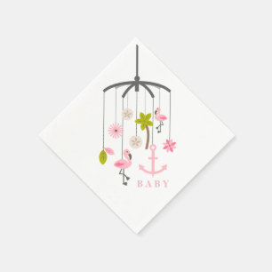 Papel Guardanapo cor-de-rosa modernos móveis do chá de