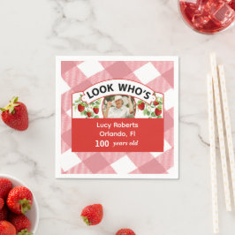 Papel Guardanapo de 100º Aniversário - Personalizável