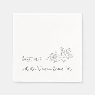 Papel guardanapo de ação de graças de luxo bastardo
